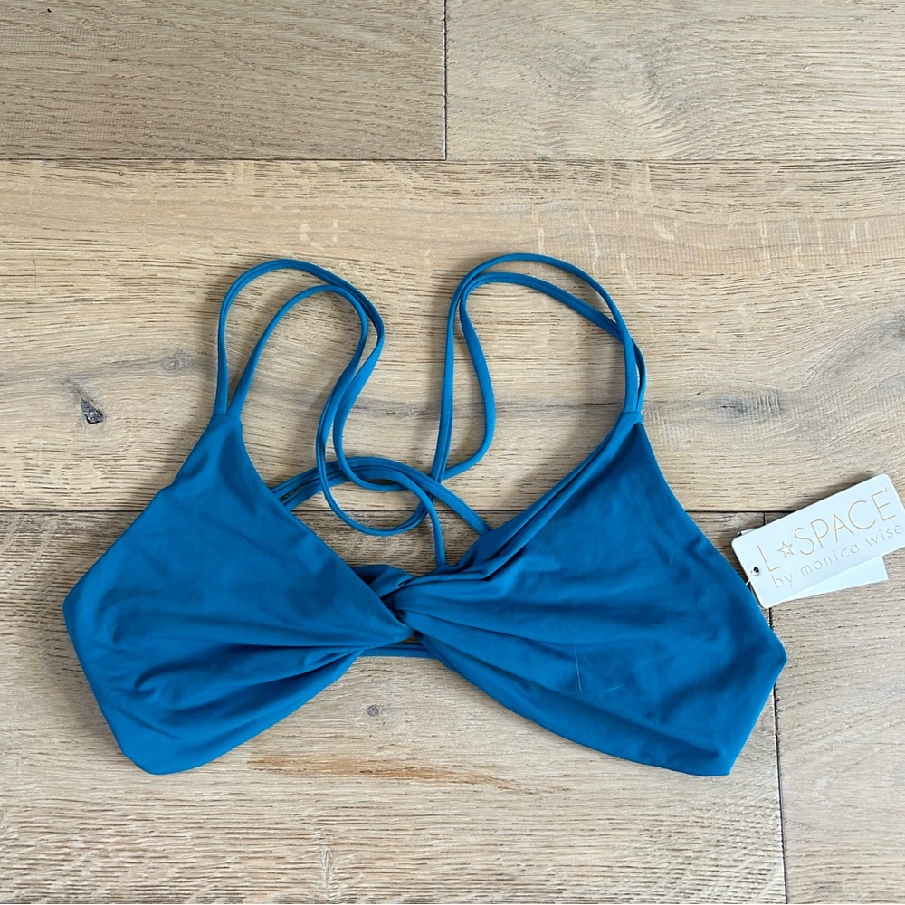 L*space Hartley Bikini Top in Teal - D Cup Size - New with tags!